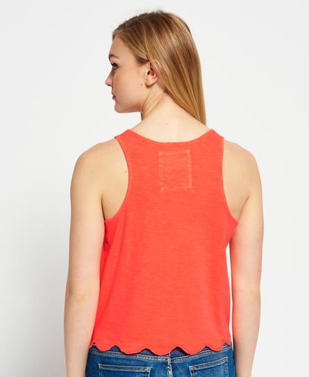 BEACH BROIDERIE SHELL TOP